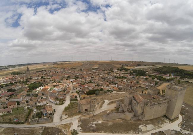 Panorámica aérea de Ampudia.