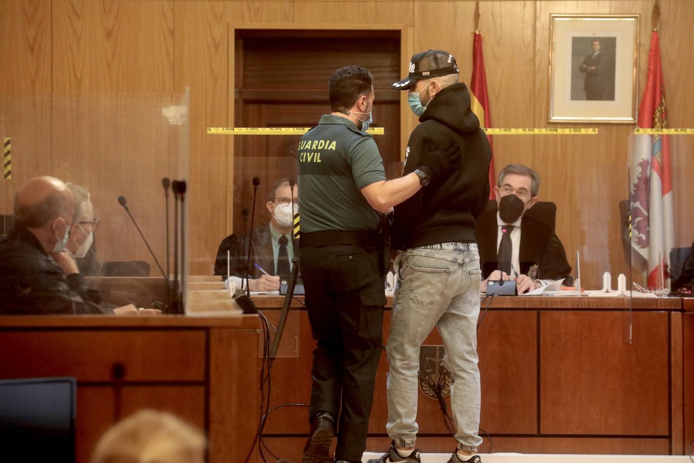 Pipi, durante su último juicio en la Audiencia de Valladolid.