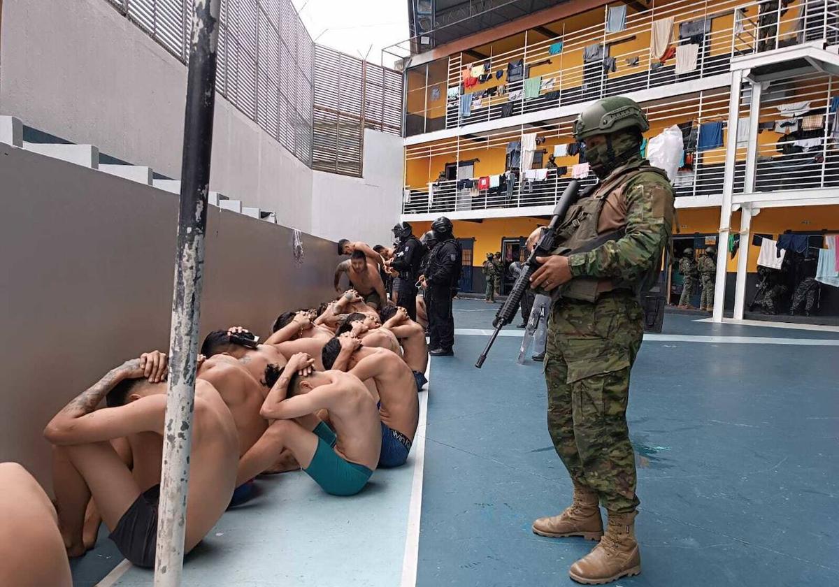 Intervención en la cárcel Regional del Litoral, en Guayaquil.