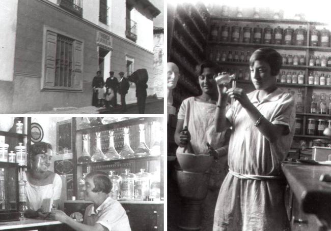 Julián del Río Hortega era un gran aficionado a la fotografía. Éstas son algunas de las imágenes que tomó de su farmacia