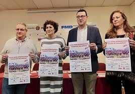 Gerardo García (Federación), Mayte Martínez (Ayuntamiento), Javier González (Diputación) y Carmen Villa (Junta).