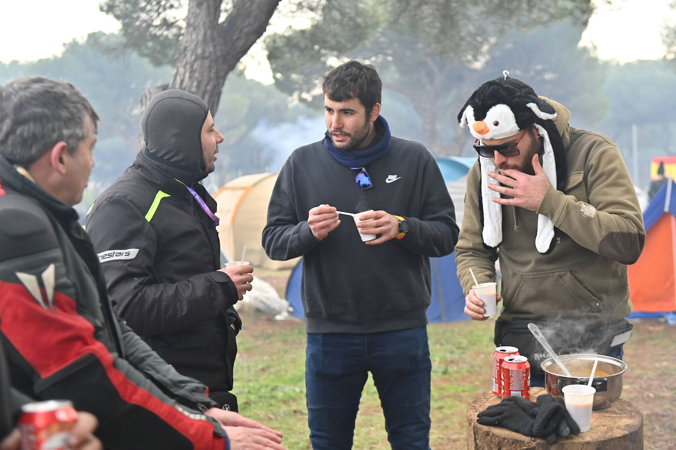 Los pingüinos se preparan la comida