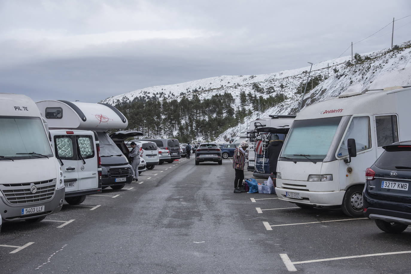 Los colapsos en Navacerrada, en imágenes