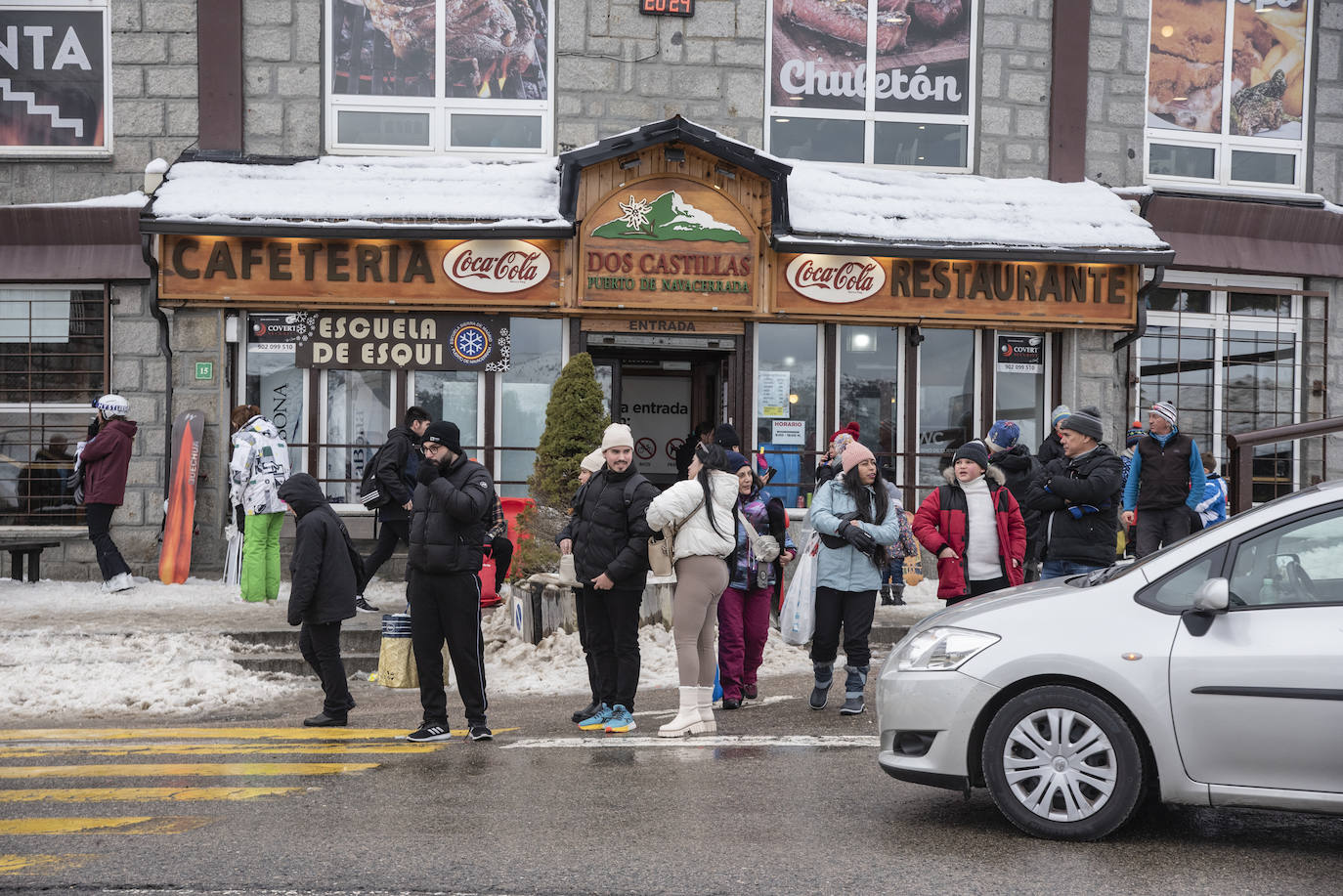 Los colapsos en Navacerrada, en imágenes