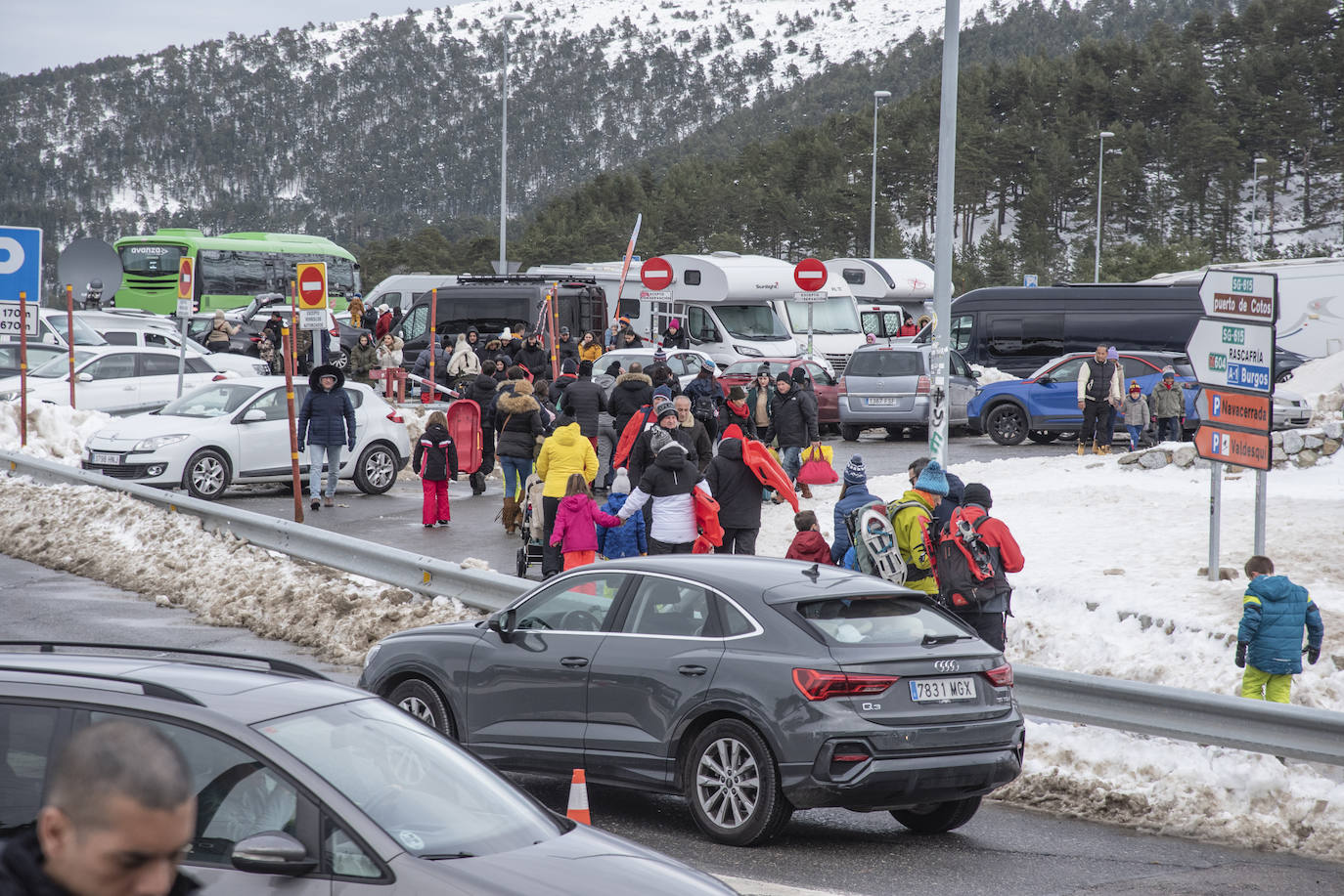 Los colapsos en Navacerrada, en imágenes