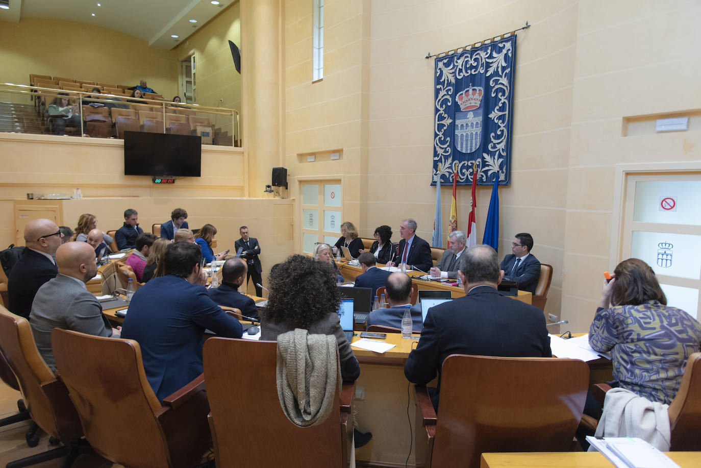Pleno extraordinario de presupuestos en el Ayuntamiento de Segovia, el pasado viernes.