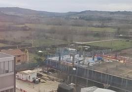 Avanza la construcción del bloque técnico del nuevo hospital.