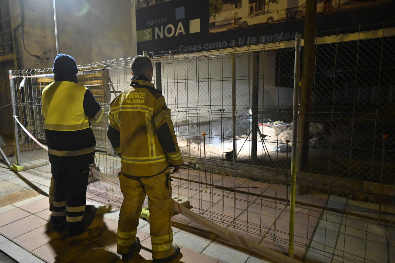 Quema controlada de un depósito oculto en una casa del Paseo Zorrilla