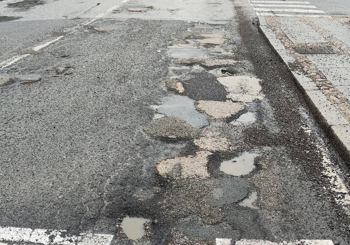 Baches en el paseo de Santo Domingo de Guzmán.