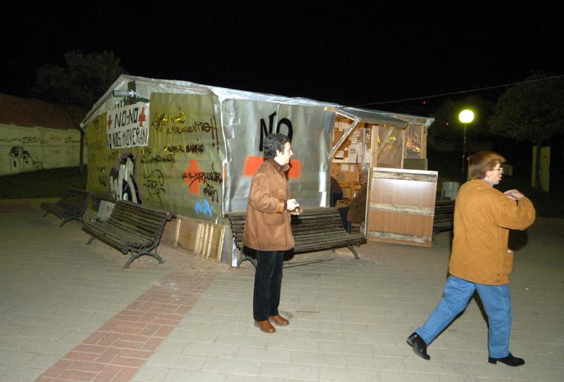 Protestas contra el macrocentro del barrio de Girón en 2001 y 2002.