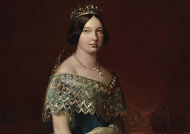 Isabel II, retratada por Madrazo en una obra del Banco de España.