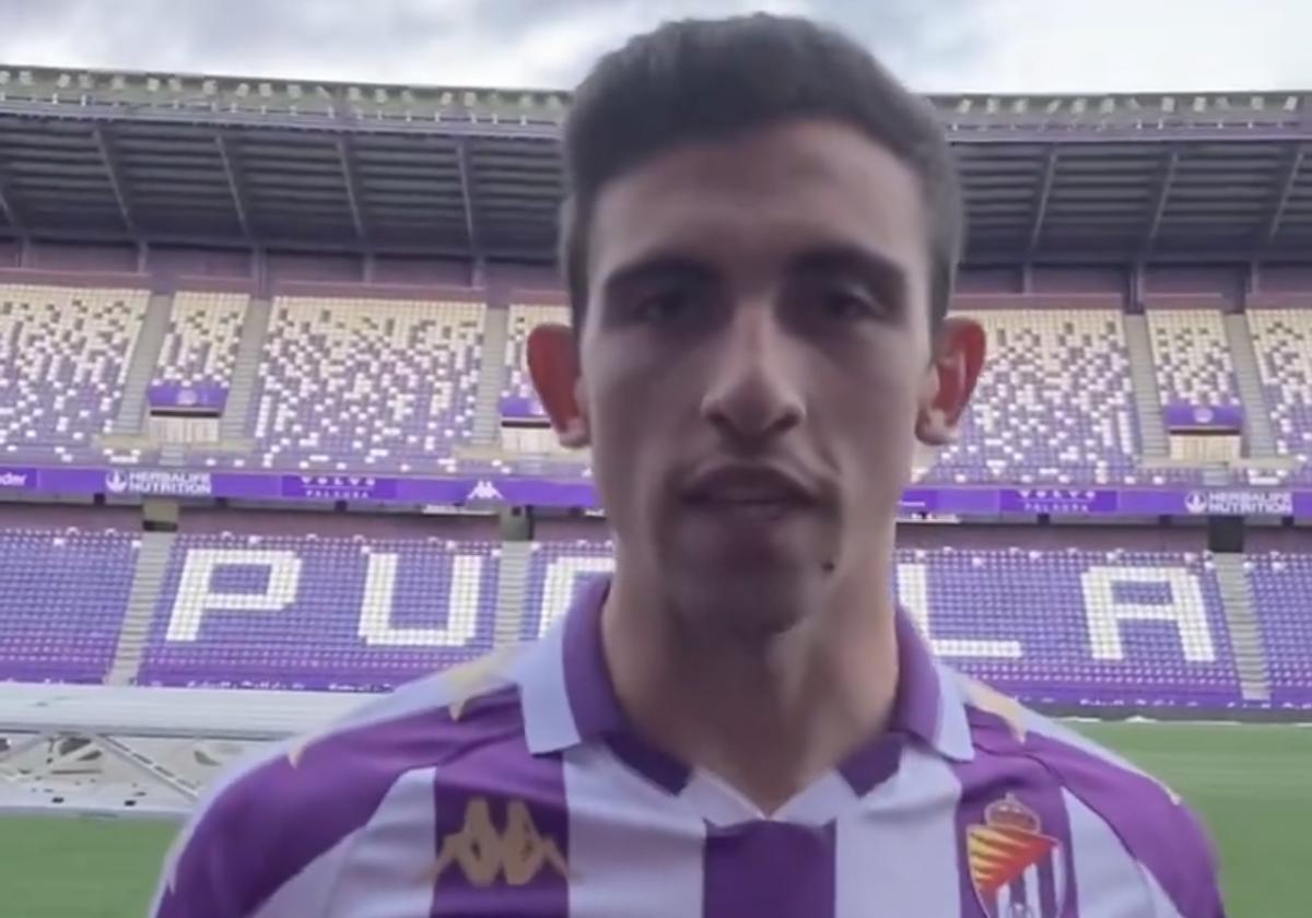 César Tárrega, en el estadio José Zorrilla