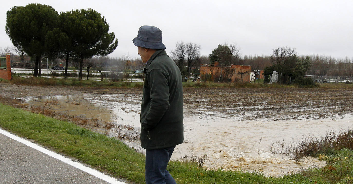 La crecida del Eresma en Hontanares y Carbonero, en imágenes