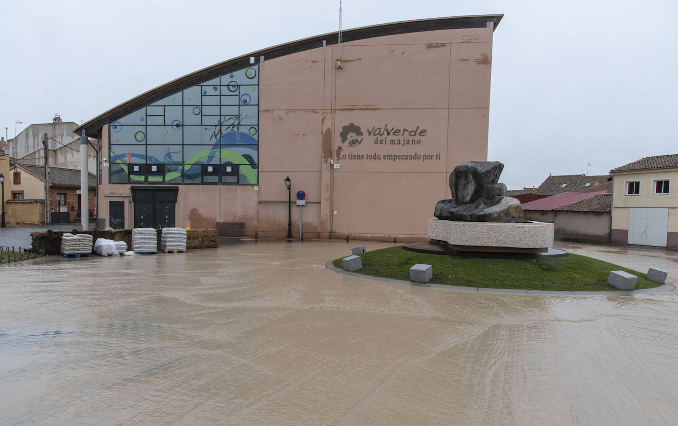 Inundación en Valverde del Majano.