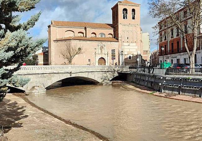 El Zapardiel, el jueves, en Medina del Campo.