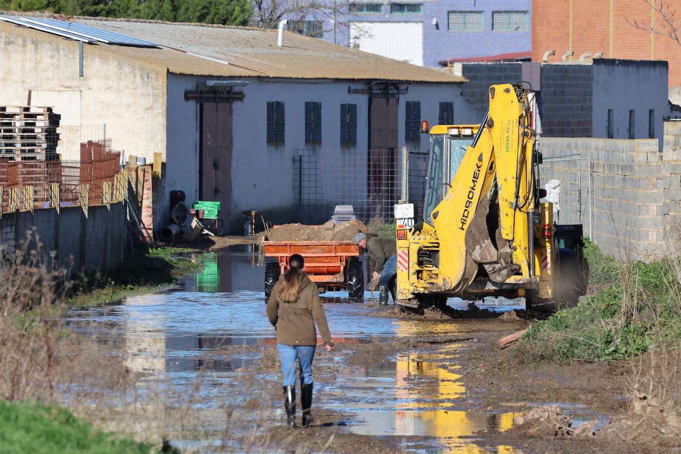 Crecida del río Zapardiel en Medina del Campo