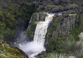 Estado del pozo de los humos después de las lluvias caídas estos días.