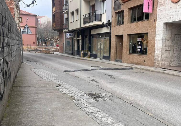 Uno de los locales en Aranda de Duero desde donde la acusados enviaban la droga al norte de Europa.