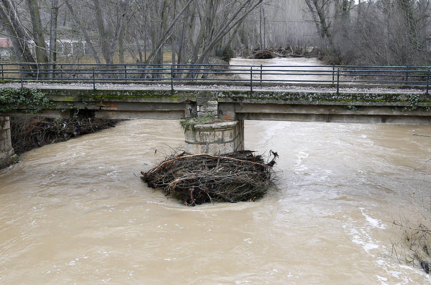 Inundaciones por el desembalse de Burgomillodo