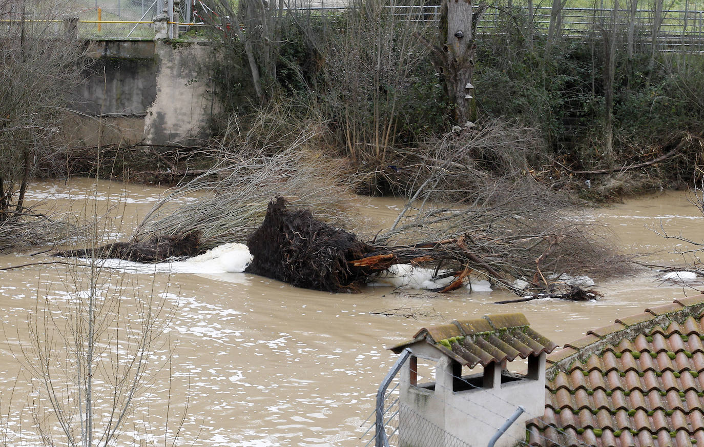 Inundaciones por el desembalse de Burgomillodo