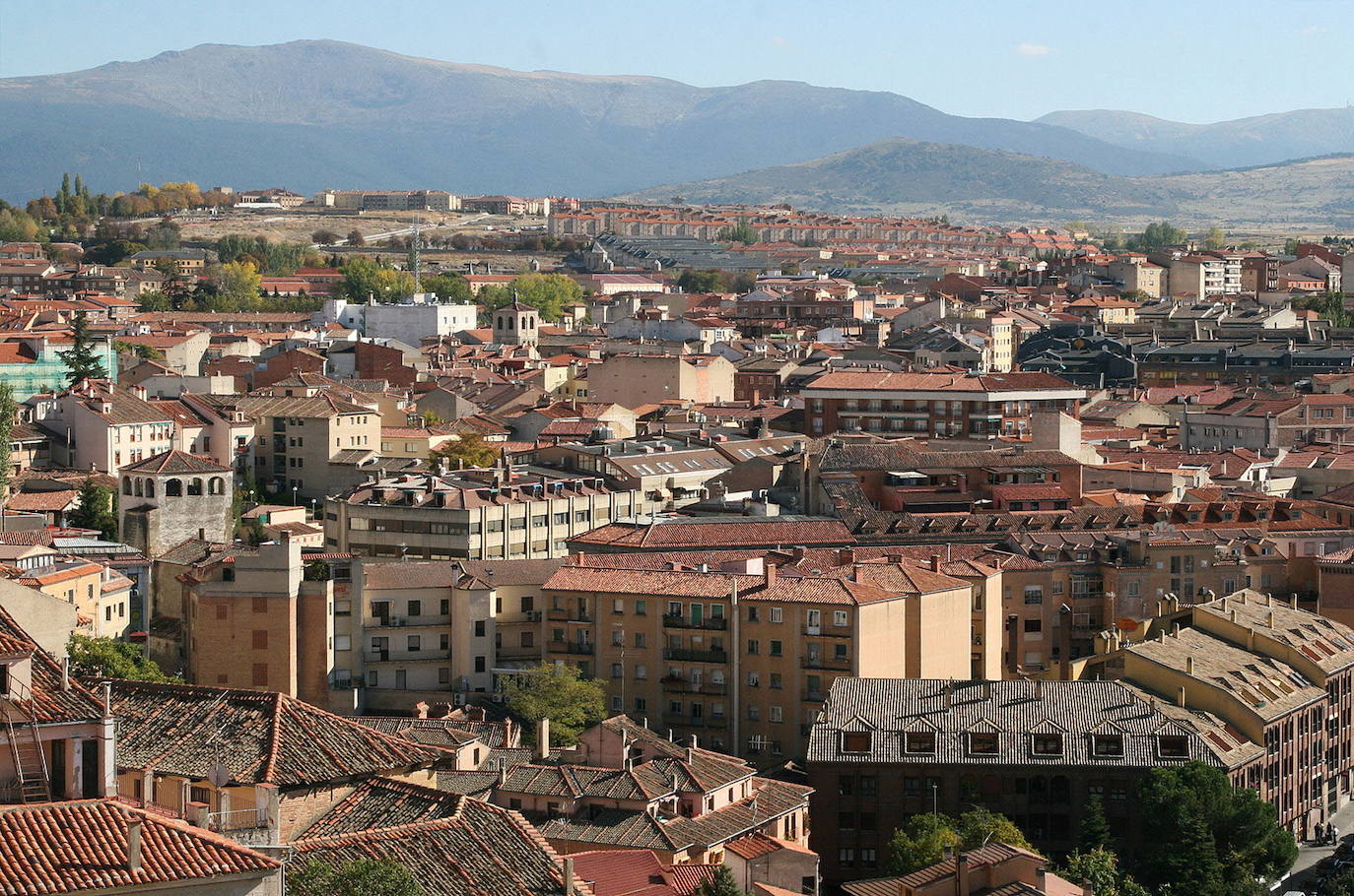 Vista panorámica de Segovia.