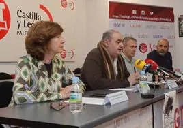 Natividad Cabrero, Tomás Pérez Urueña, Enrique López Campo y Gorka López Prieto, en UGT.