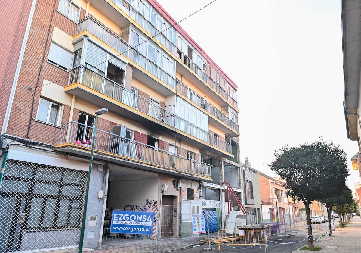 Estado en el que aún se encuentra el edificio de la calle Goya.