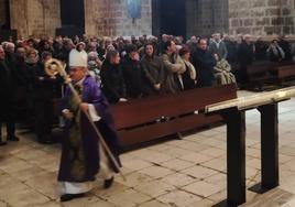 La catedral de Valladolid, durante el funeral.