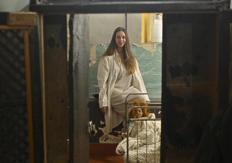 Laura Marinero en el escape room La Guarida.