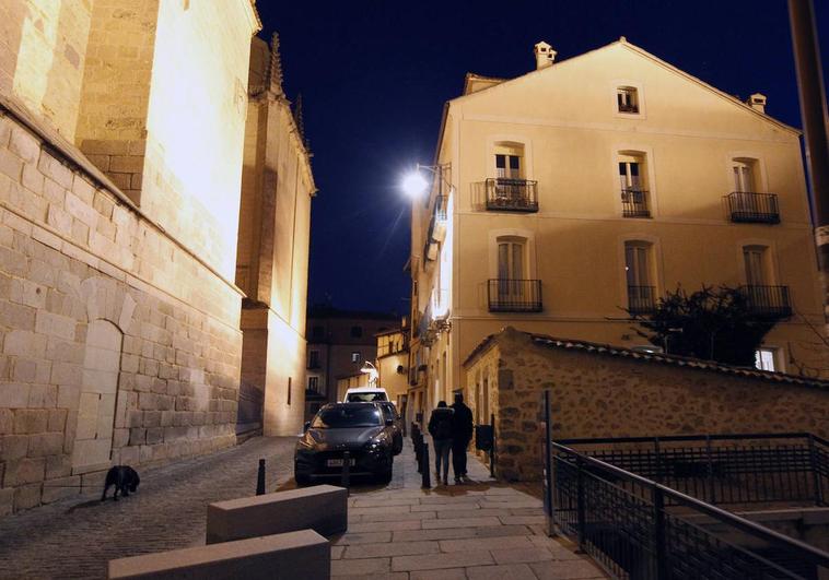 Calle San Geroteo, donde tuvo lugar la polémica fiesta el jueves por la noche.