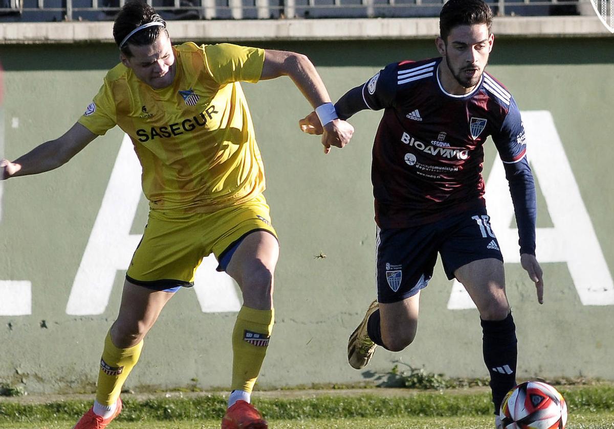 Ivo, durante su último partido con la Segoviana.