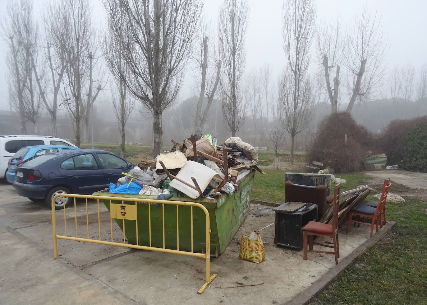 Las imágenes de los daños en Viana de Cega tras la crecida del río hace una semana