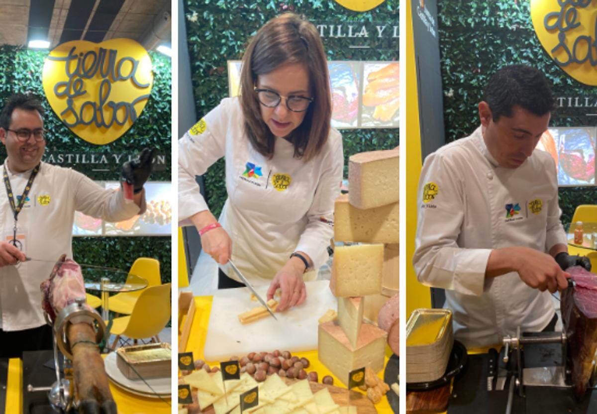 Diferentes degustaciones en el stand de Tierra de Sabor en la pasada edición de Madrid Fusión.