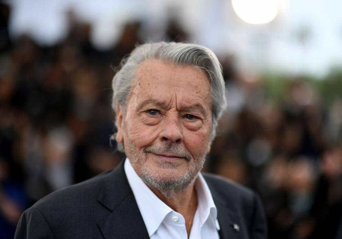 El actor francés Alain Delon.