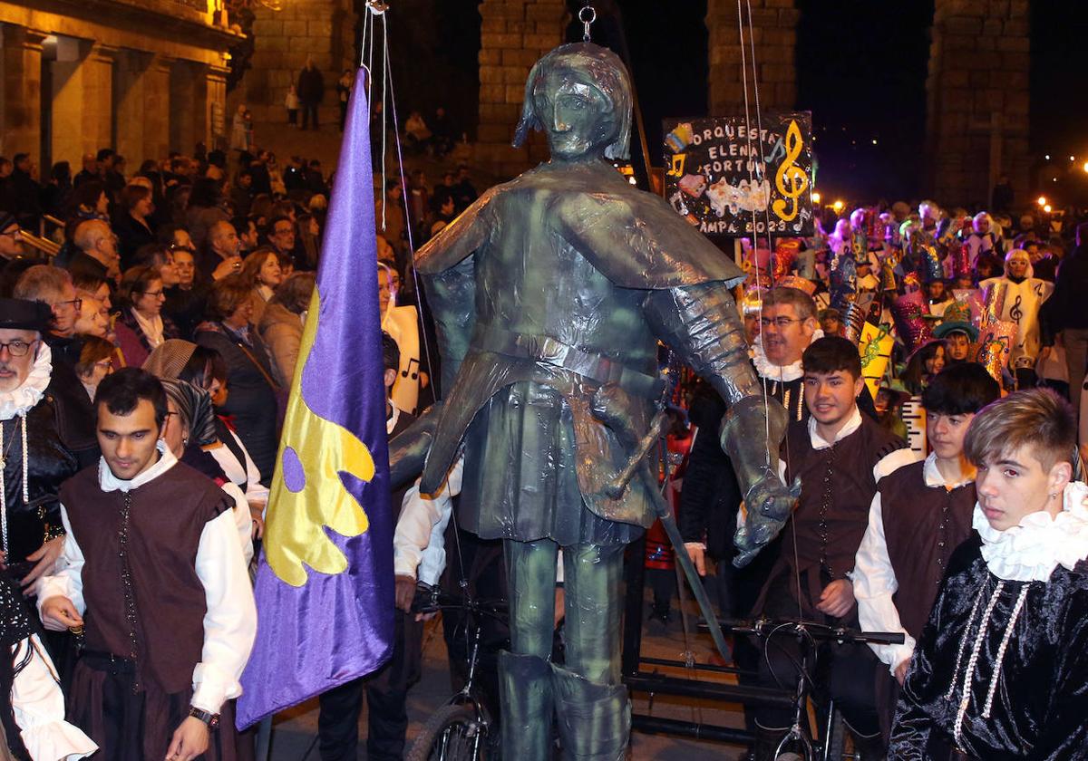 Integrantes de la comparsa Chirigoteros, en el Carnaval del año pasado.