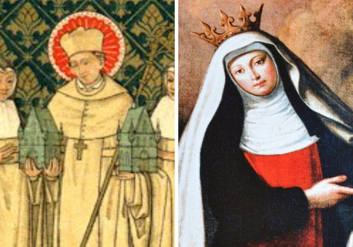 San Gilberto de Sempringham y Santa Juana de Valois.