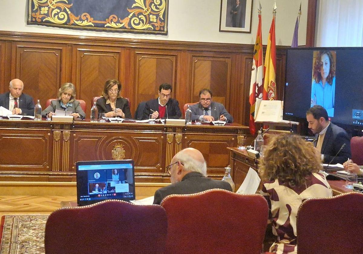 Pleno correspondiente al mes de enero, celebrado este miércoles en la Diputación de Palencia.