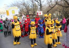 Desfile infantil del carnaval de Cuéllar de 2023.