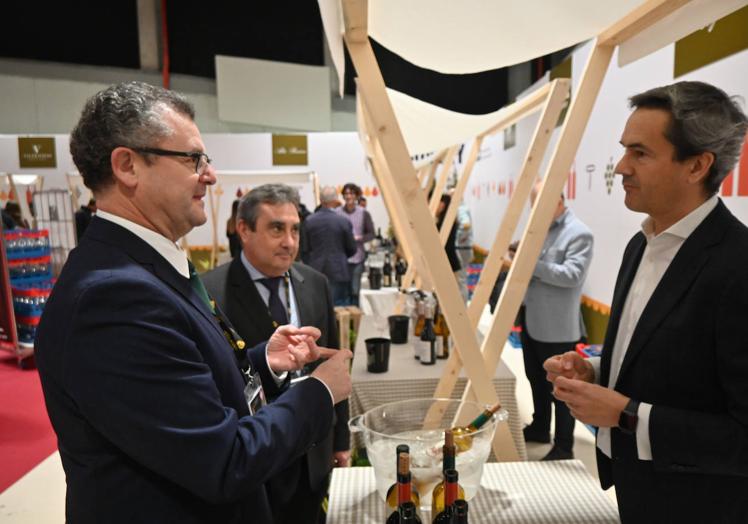 Gerardo Dueñas y Rafael Sáez en su visita a Madrid Fusión.