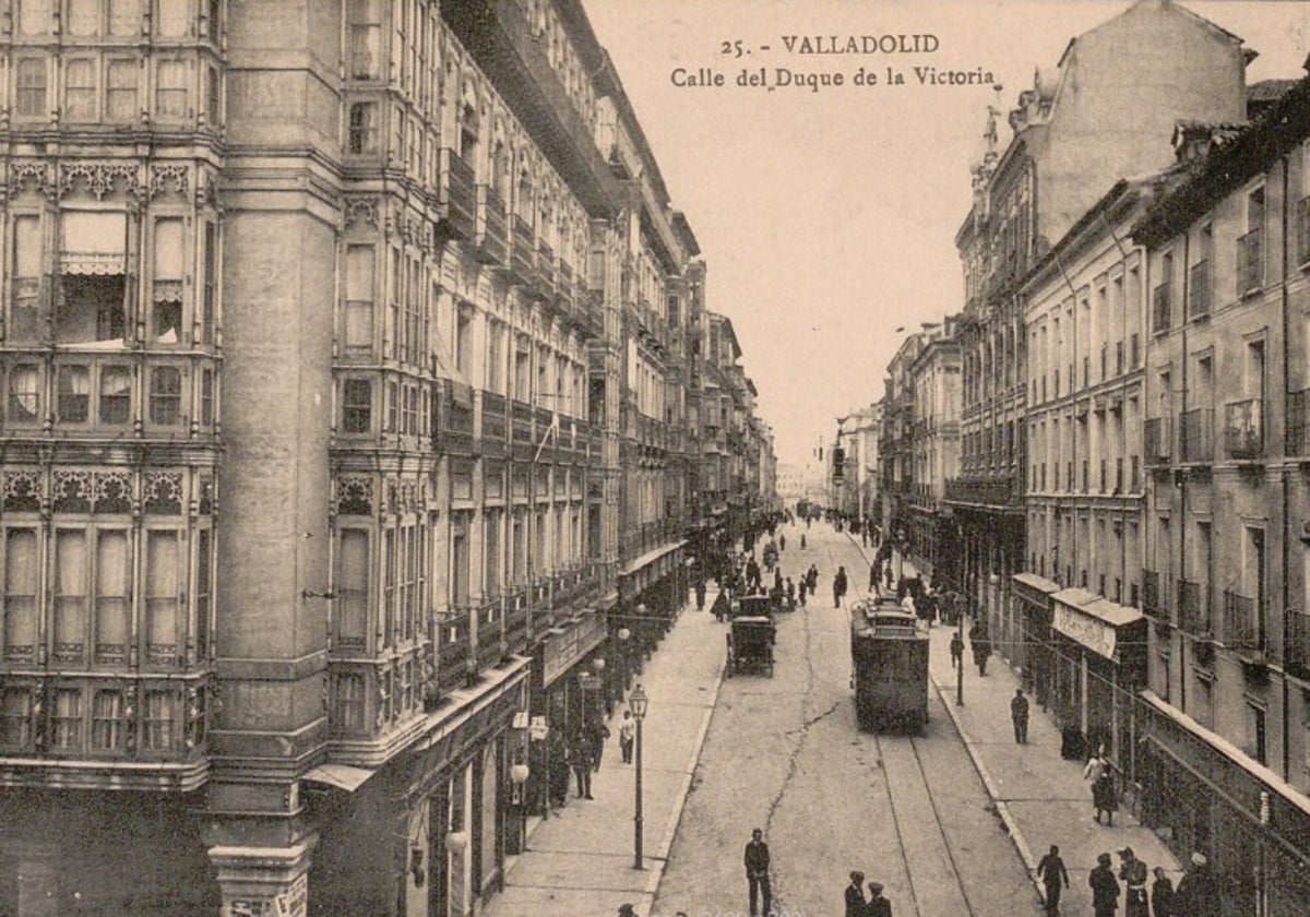 Calle del Duque de la Victoria en los años 30, donde ocurrieron los hechos.
