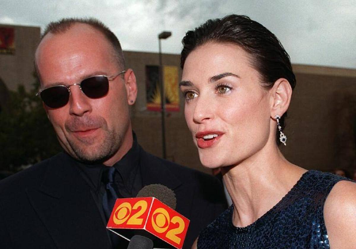 Demi Moore con Bruce Willis, en una imagen del pasado.