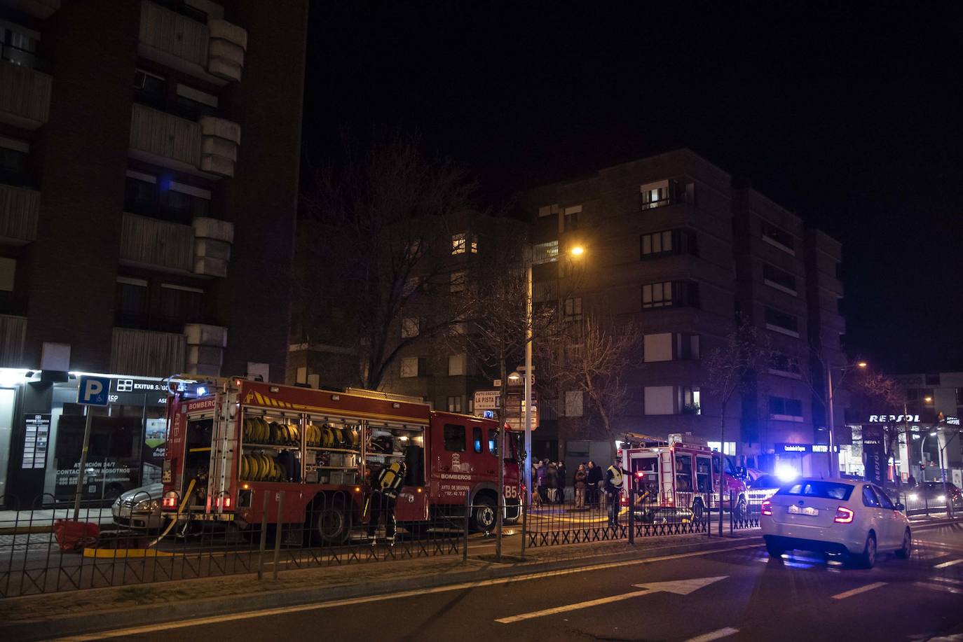 El incendio en Mahonías, en imágenes