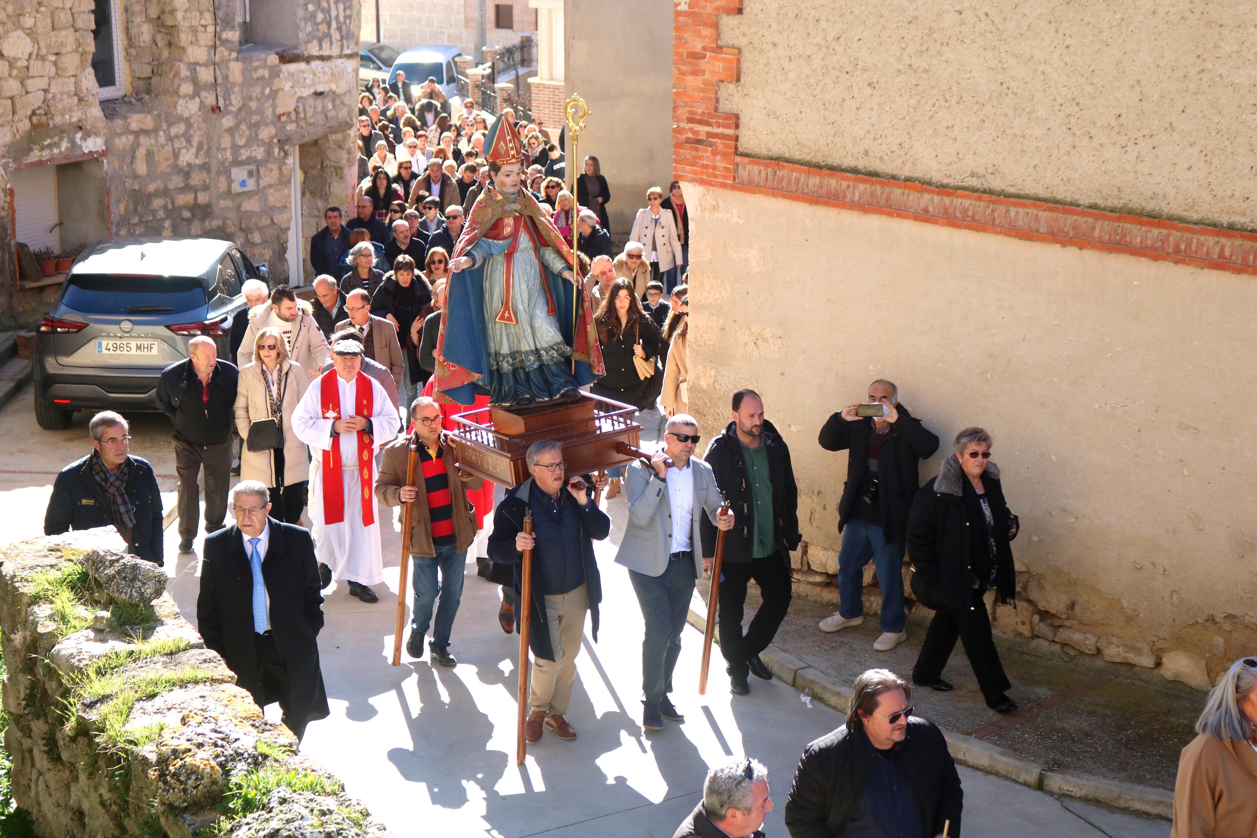 Hornillos de Cerrato se rinde a San Blas