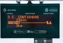 Uno de los paneles informativos instalados.