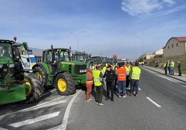 Alrededor de 200 tractores recorren el centro de la ciudad