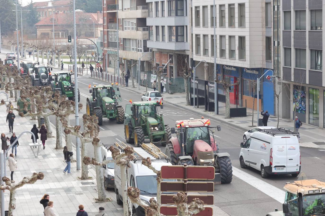 La tractorada se une en el recinto ferial de Palencia