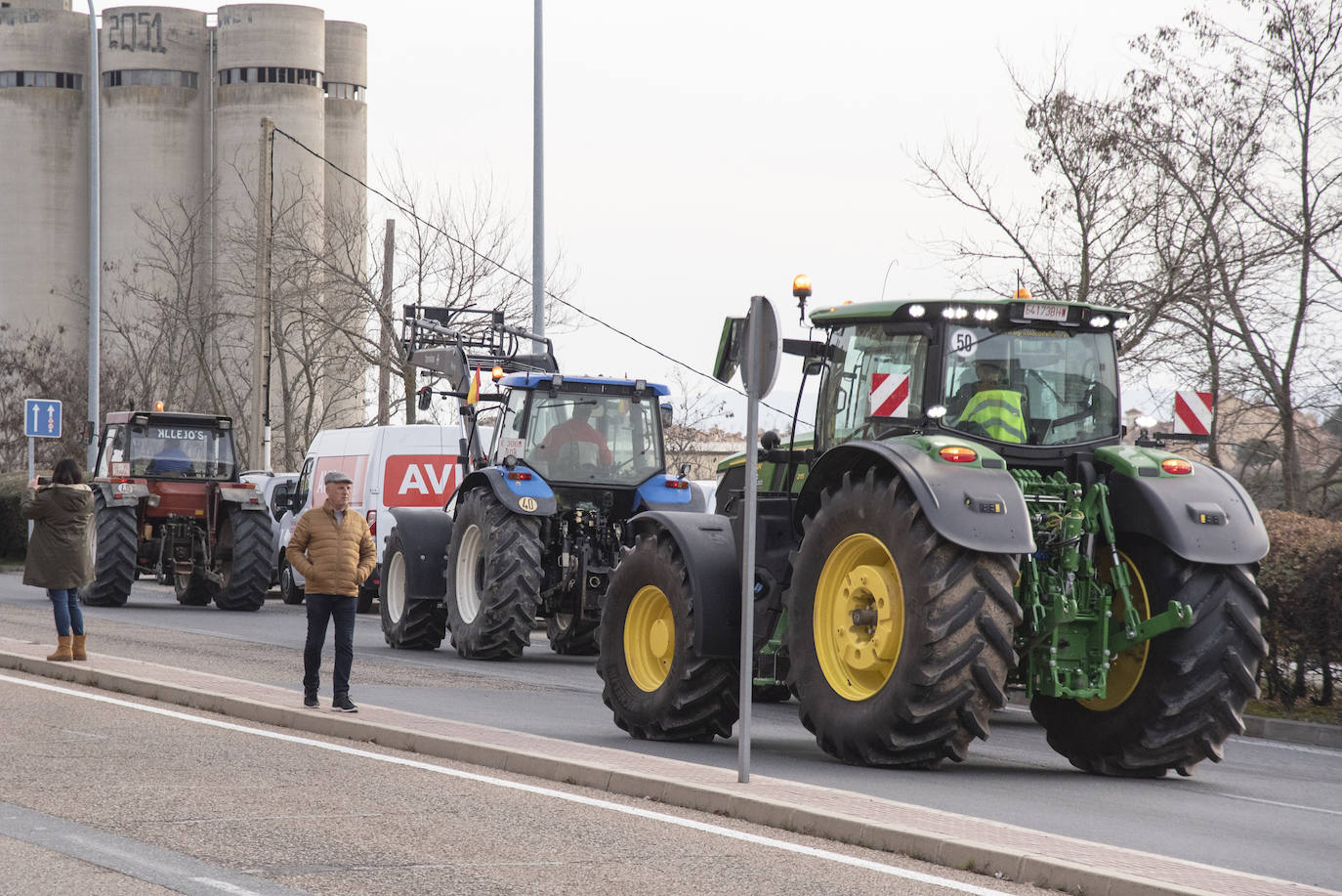 La tractorada por el centro de Segovia, en imágenes