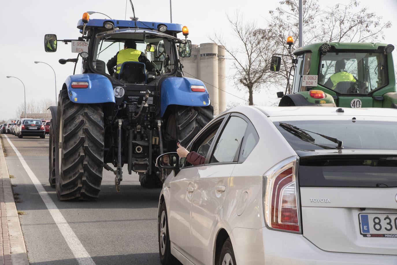 La tractorada por el centro de Segovia, en imágenes