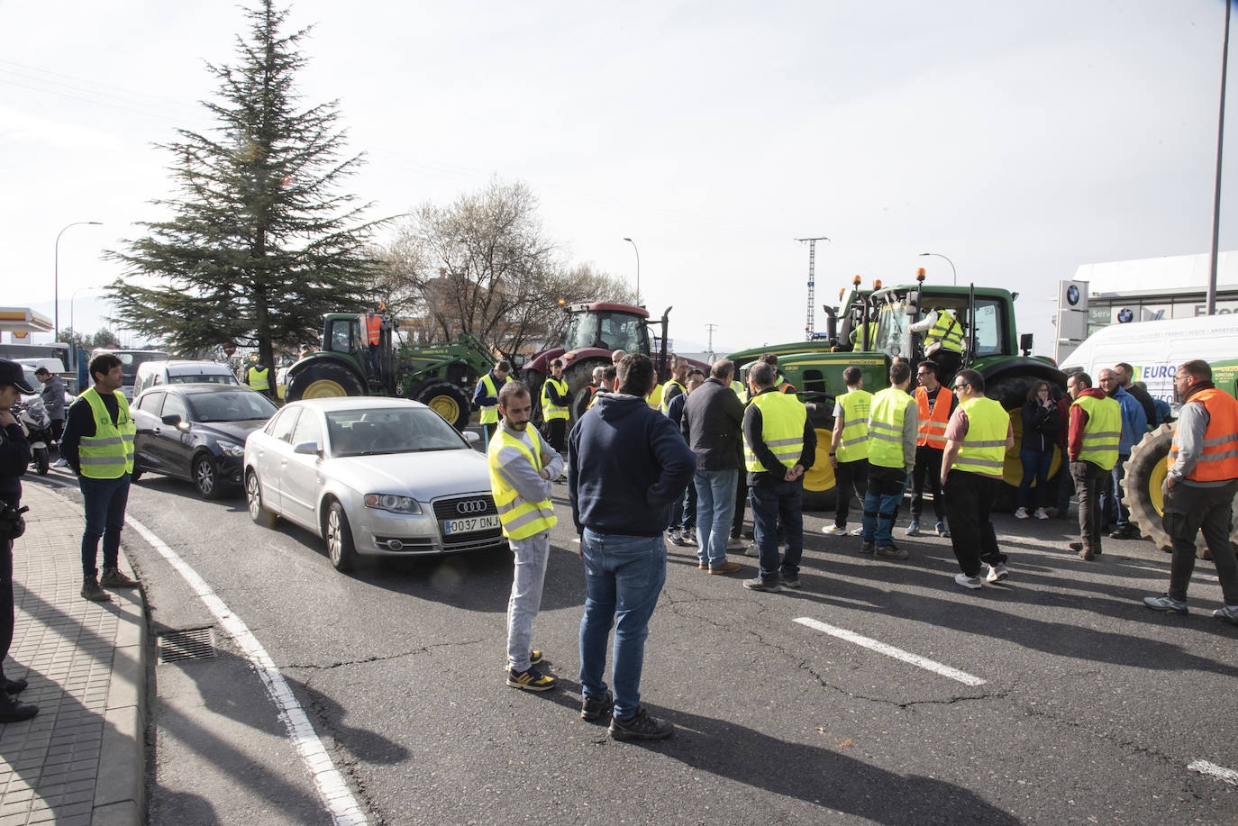 La tractorada por el centro de Segovia, en imágenes