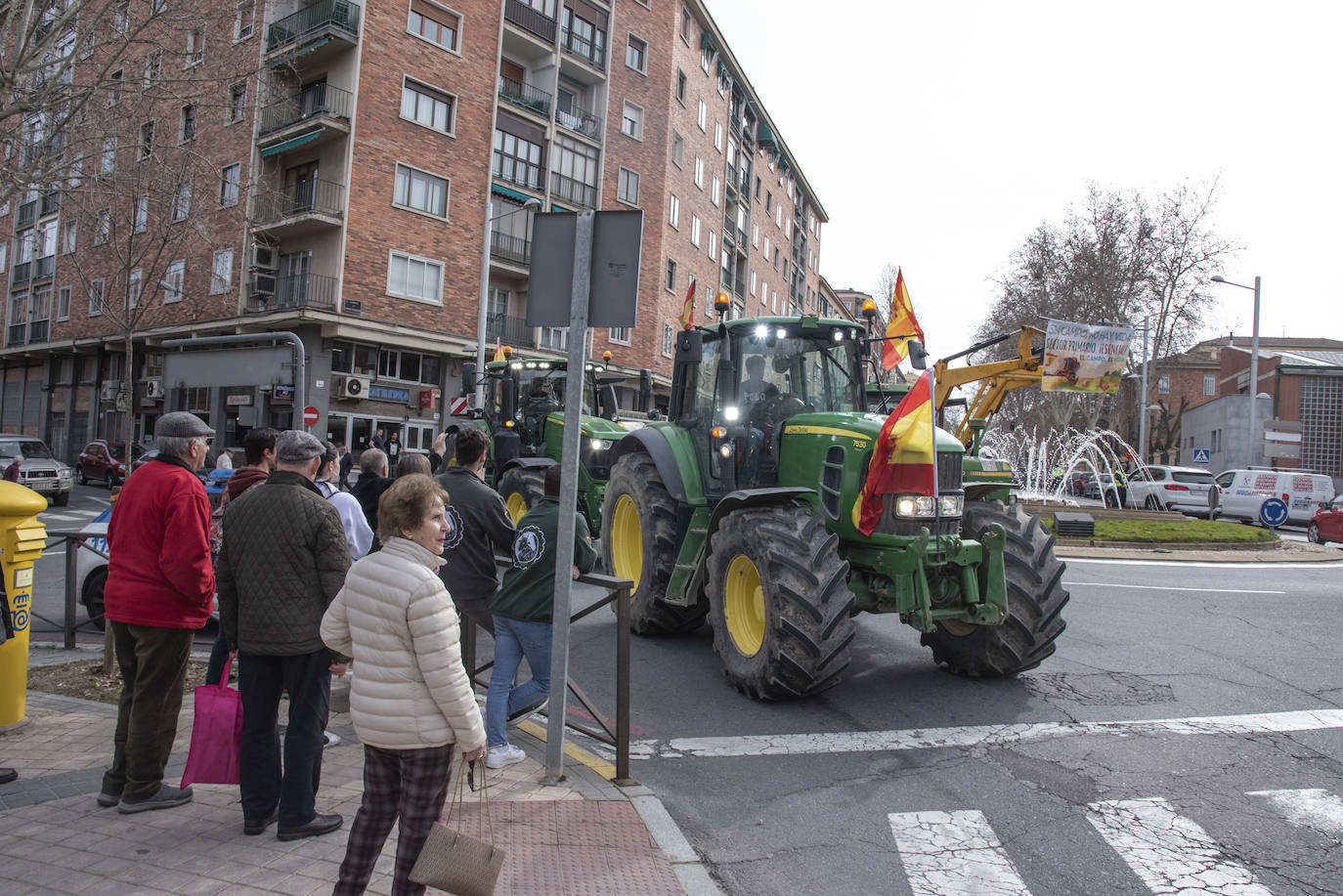 La tractorada por el centro de Segovia, en imágenes